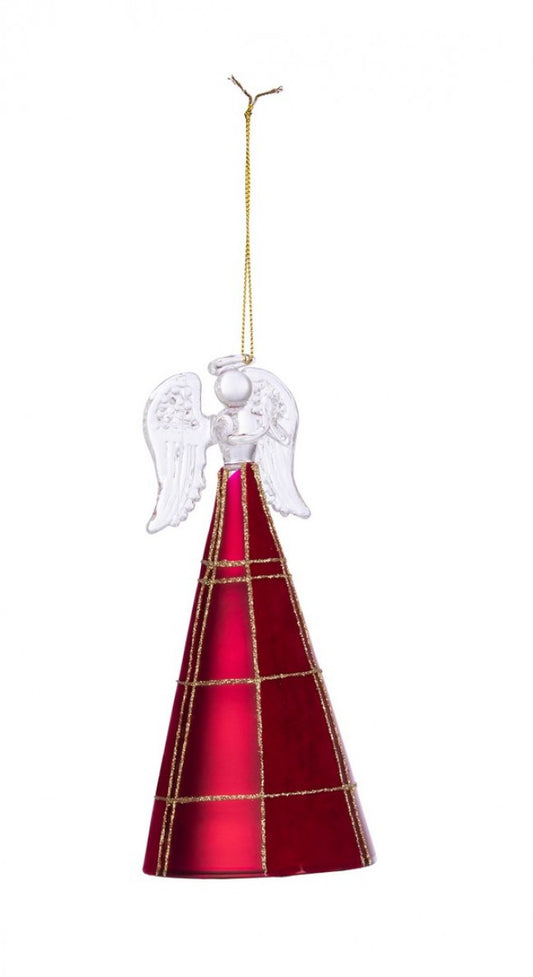 8x Anhänger Angel VT VELVETY ROT H17.7