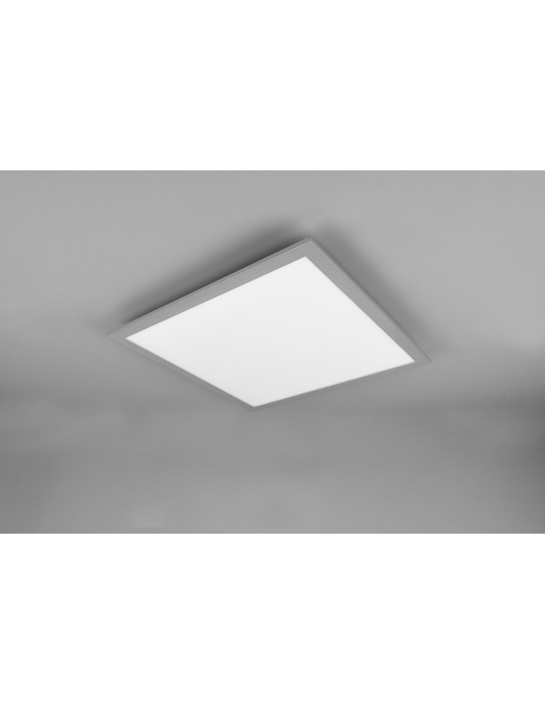 Quadratische Deckenleuchte Gamma Aluminium LED Multifunktion 45x45 cm Trio Lighting