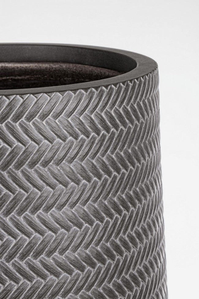 Set2 P.Vase Tressage To Alto Anthrazit