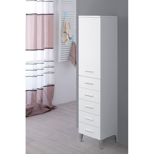 Taschenwurzeln und 5 Schubladen: Bianco 35x34x h 148,5 cm