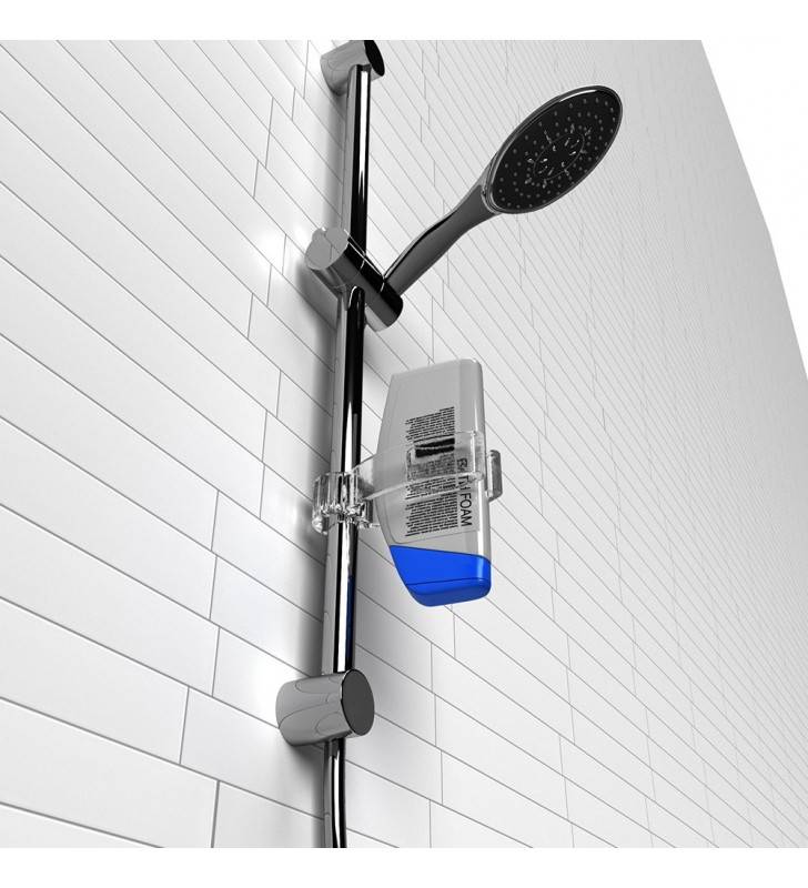 Transparenter Haken für Duschstangen oder -säulen