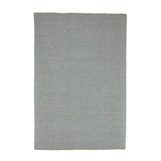 Blauer Outdoor-Teppich aus handgefertigter Kunstfaser 170x240