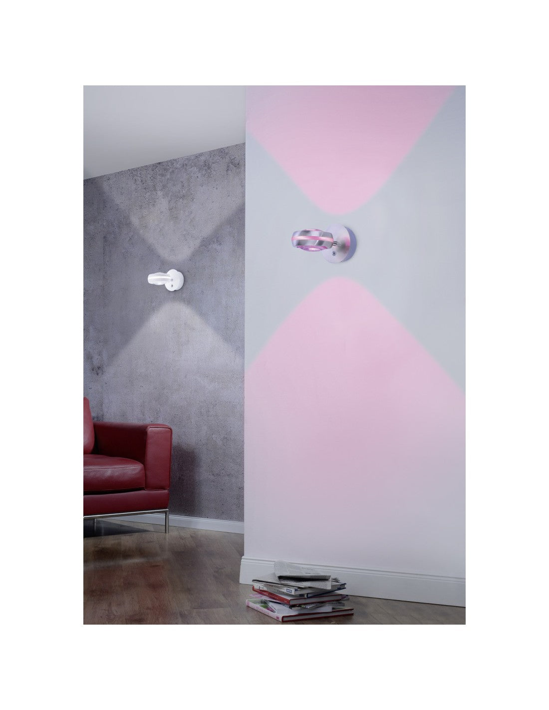 Applique Vista Led Orientable Deinable Rgbw Nichel Ø11 cm Trio Lighting