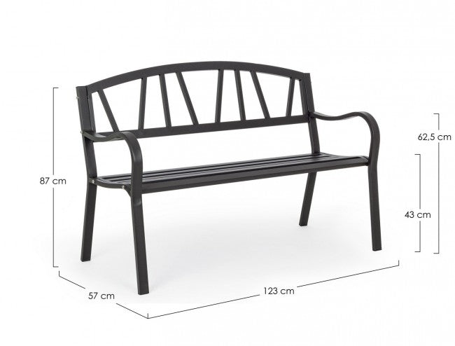 Janelle Bank Anthrazit -