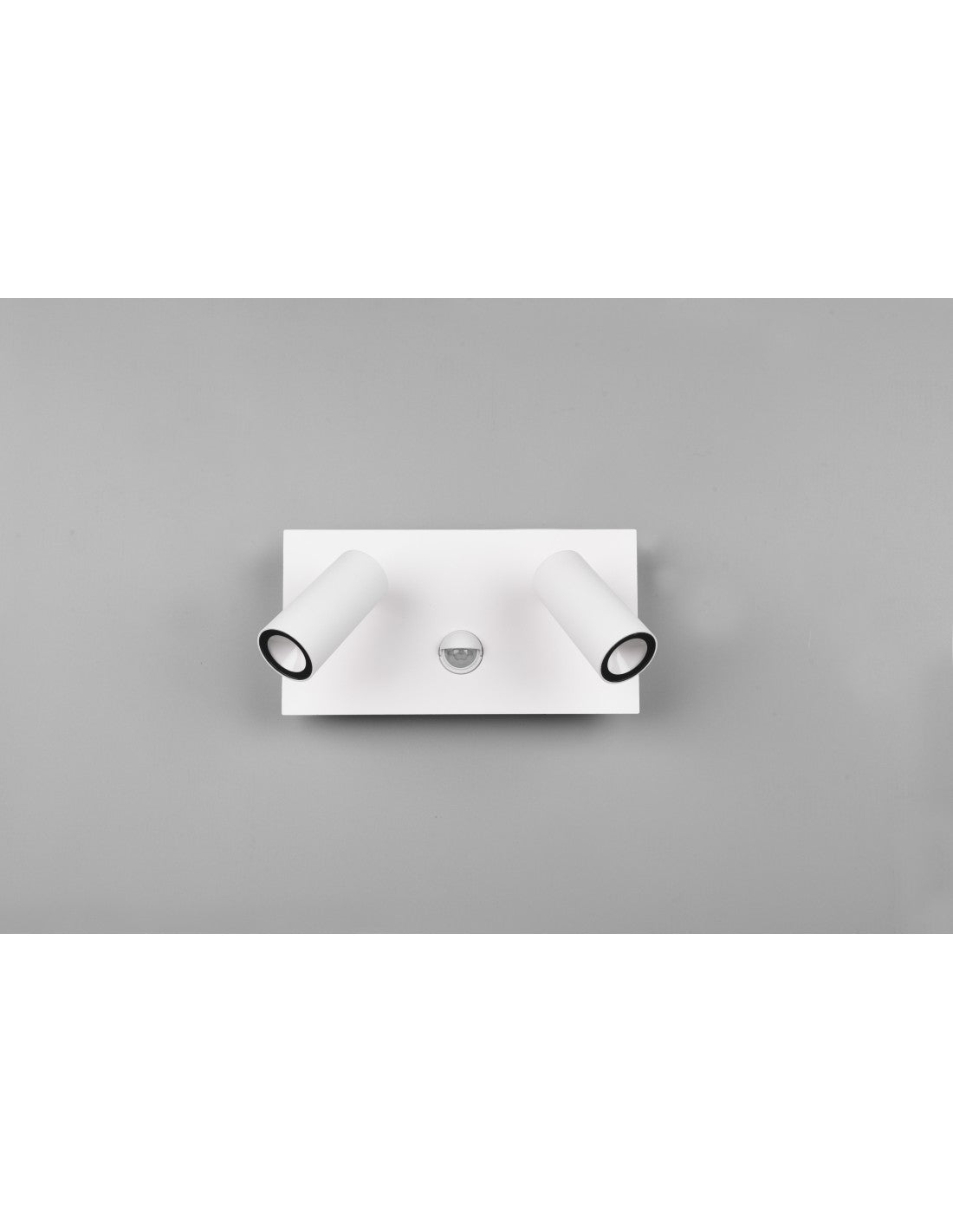 Tunga IP54 Doppelt verstellbares weißes LED-Spotlicht mit Trio-Beleuchtungssensor