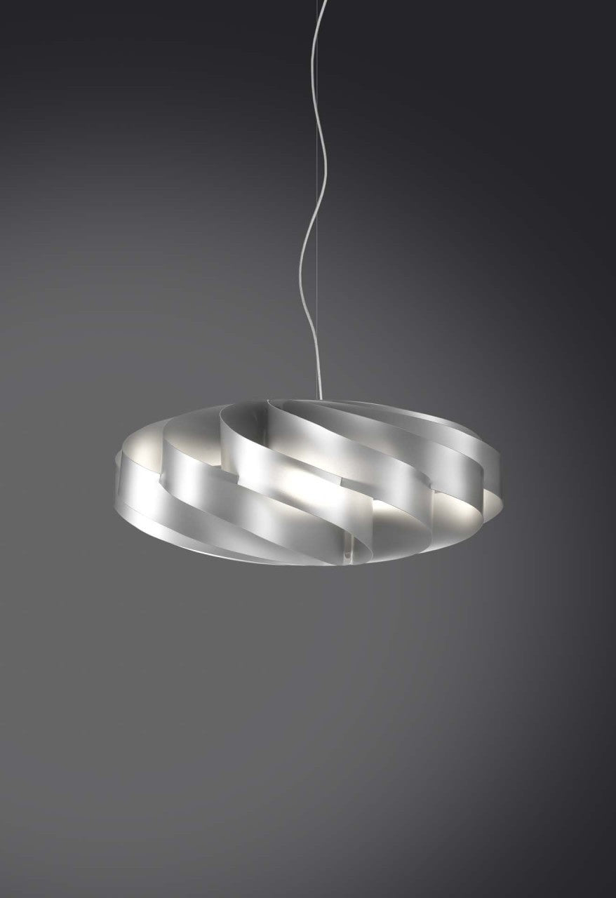 Einflammiger Hängeleuchter Silber 50x50xH22cm