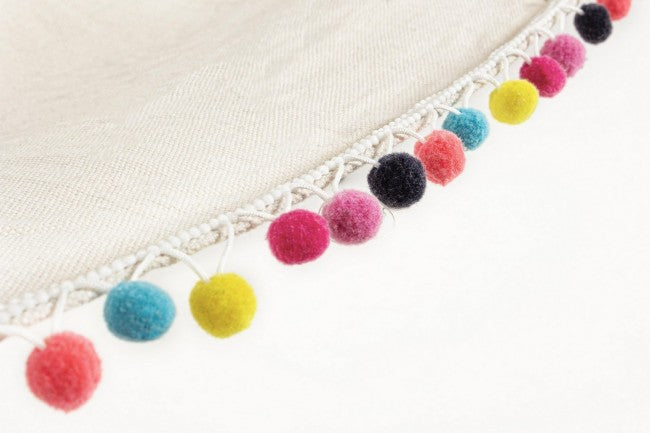 4x Hängematte mit Pon-Pon-Stange 100X200