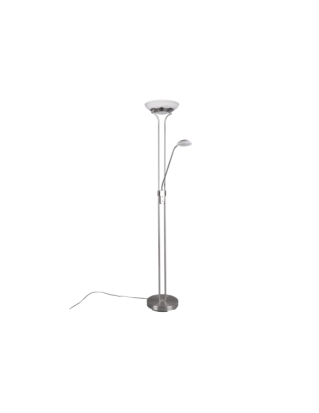 Dimmer-LED-Stehleuchte mit Lesespot-Licht Orson Nichel Trio Lighting
