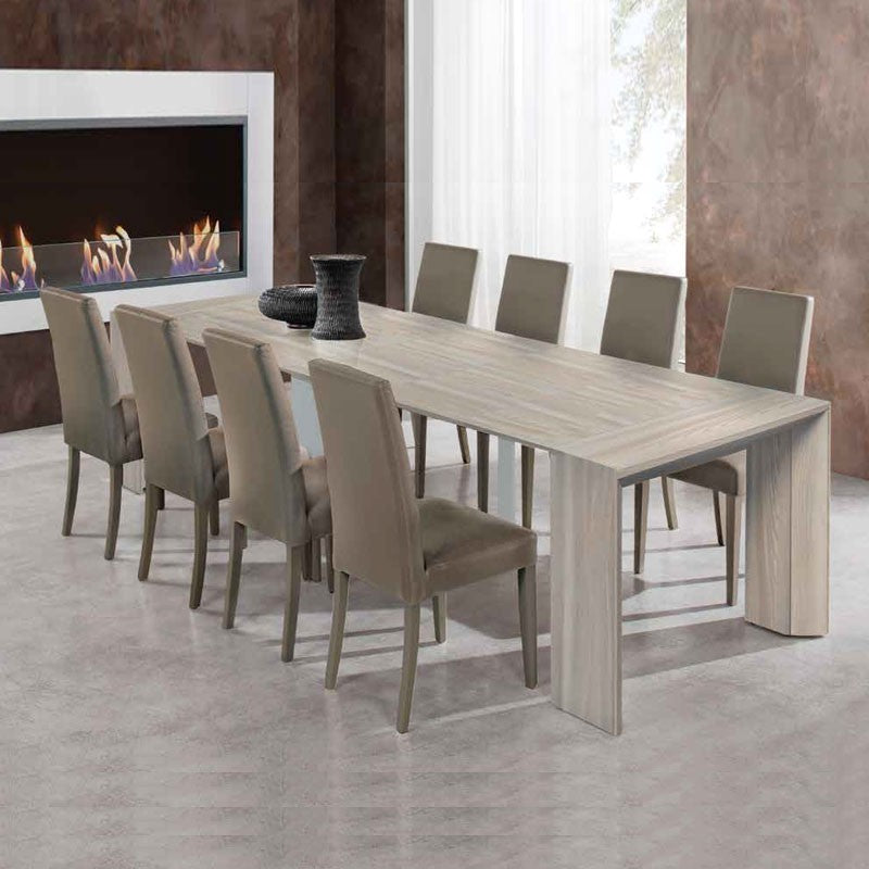 Konsolentisch mit 5 Verlängerungen in Ulmenoptik 90x48xh.76 cm