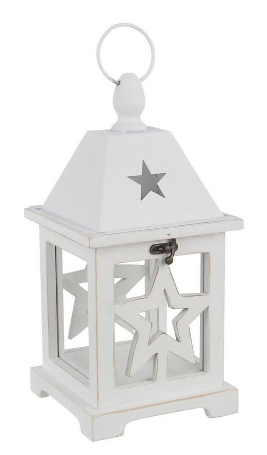 8x Alinka Wood White Lantern C.