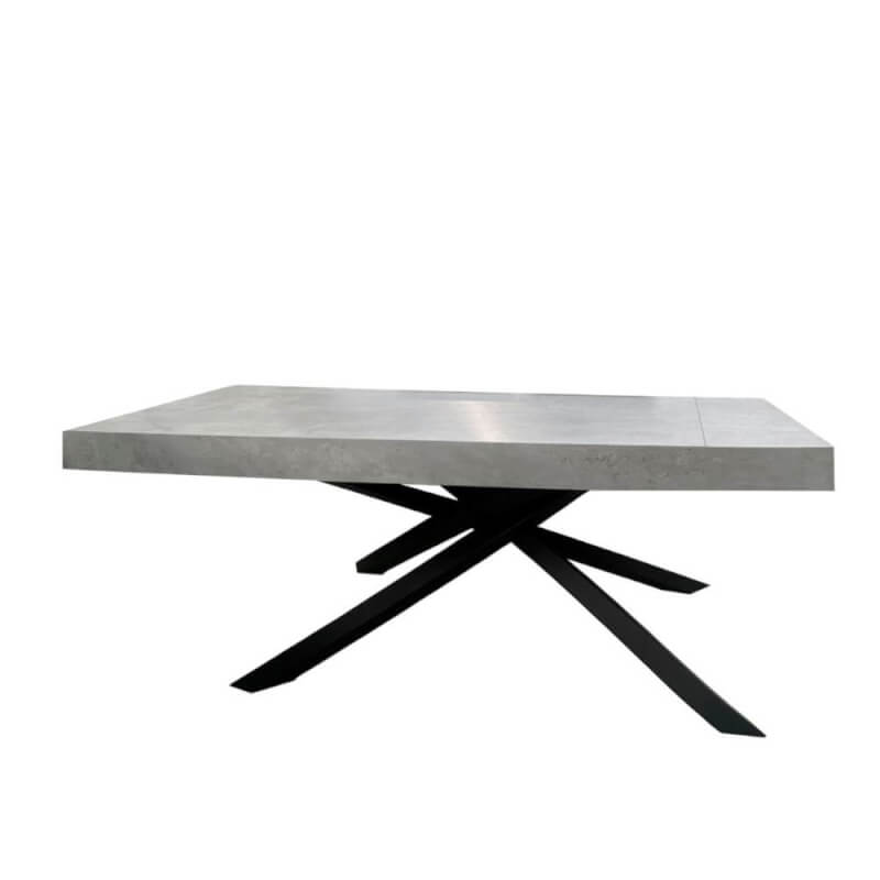 Ausziehbarer Tisch Iron Gondar 160x90 Beton