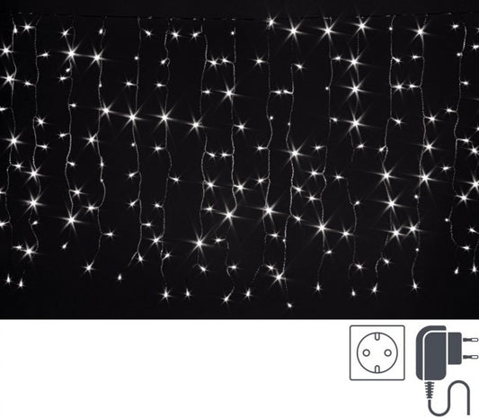 6x 400L Weißer Vorhang 5mm Faden TR 4x1m IP44