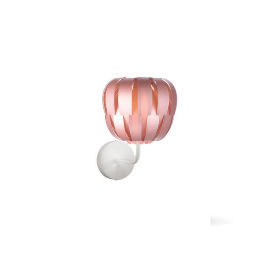 Rosa Metallapplikation aus Metall cm. 29 x 31 x 33h