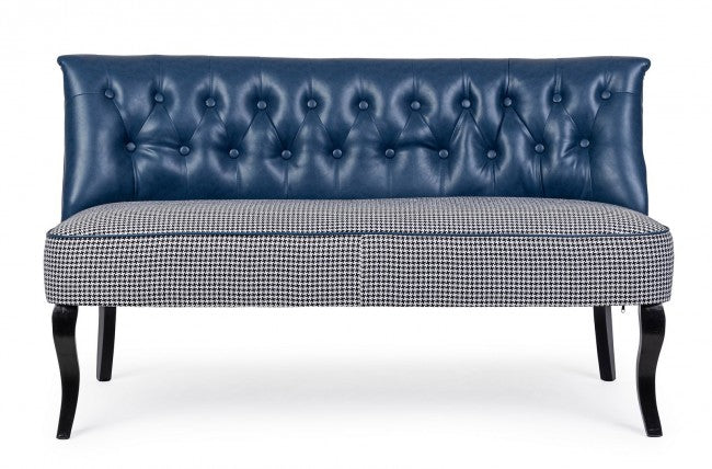 Blaues 2-Sitzer-Sofa