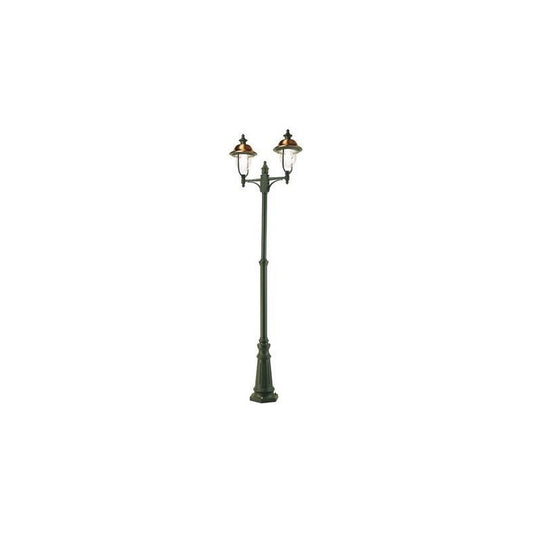 Mast mit Struktur aus Aluminiumdruckguss in Grau und Kupfer für den Außenbereich h. 244 cm