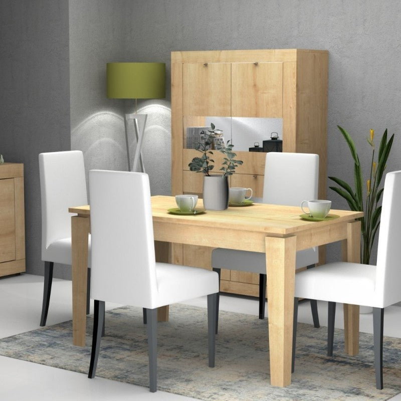 Ausziehbarer Tisch Eiche MEGARON 120-160X80 cm