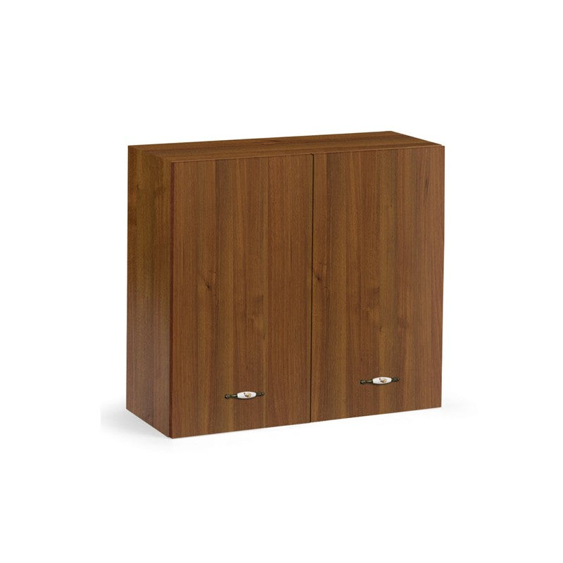 Modulares Wandelement für die Küche, Walnuss-Geschirrabtropfgestell 80 cm, 80 x 32 x H 72 cm