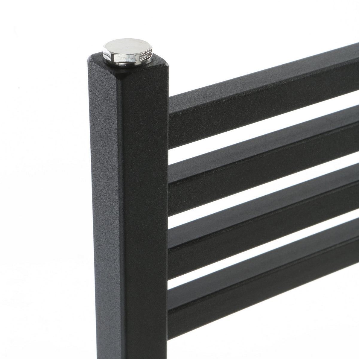 Anthrazitfarbener Heizkörper mit Vierkantrohren – H 1700 x Innenmaß 470 mm