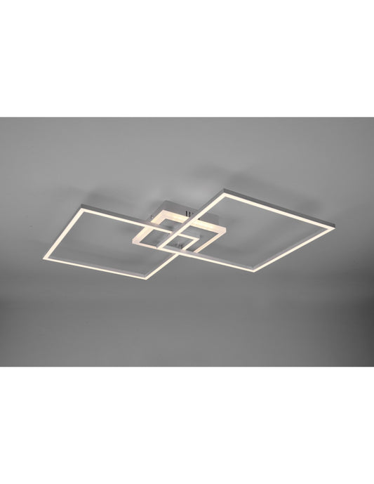 Plafoniera Arribo Quadrate Led Deinbares Rgbw AllAluminium Trio Lighting