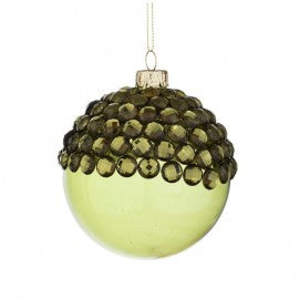 Green JEWEL Glas-Weihnachtskugel 8 cm Weihnachtskugel