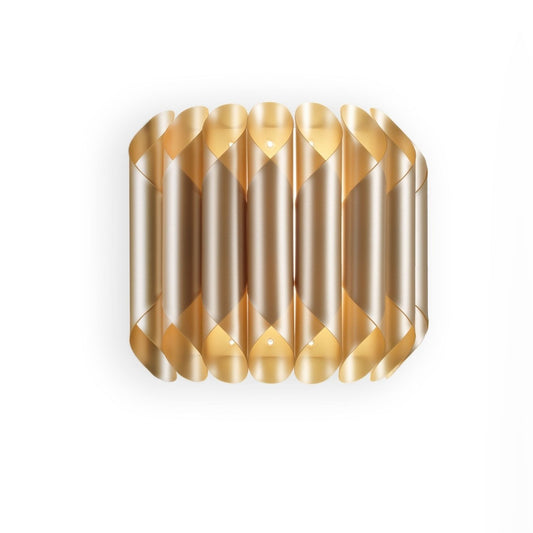 Neue goldene moderne Wandleuchte Cm. 32 x 16 x 30h