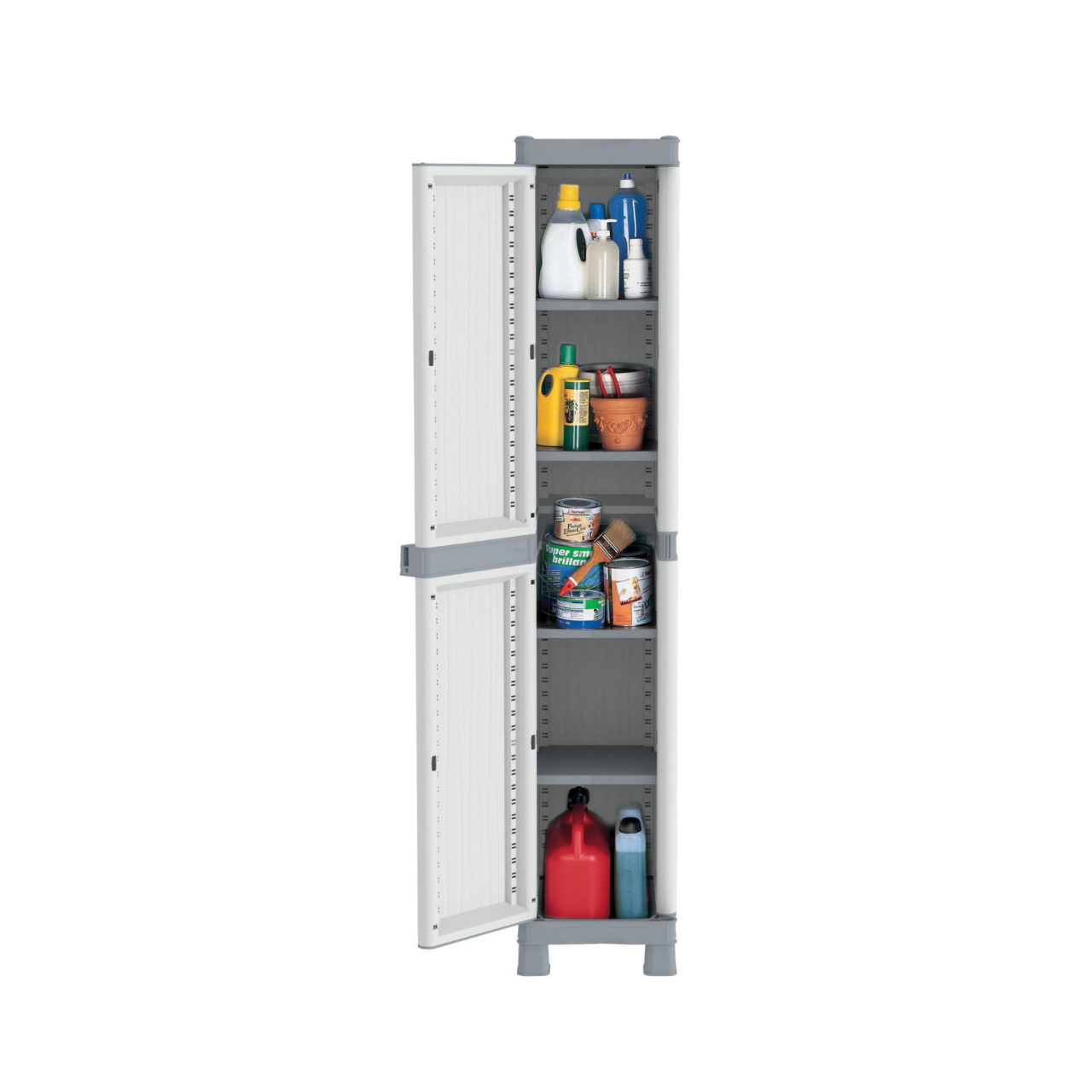 Kleiderschrank aus Kunstharz, 1 Tür cm. 35 x 44 x 181