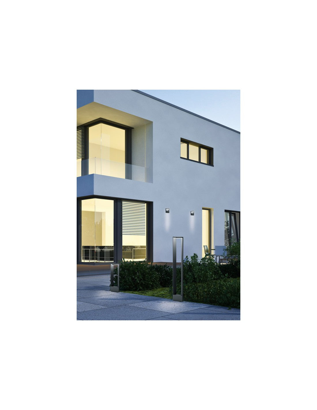 LED-Applikation Außenfassade Ganges Anthrazit IP54 Trio-Beleuchtung