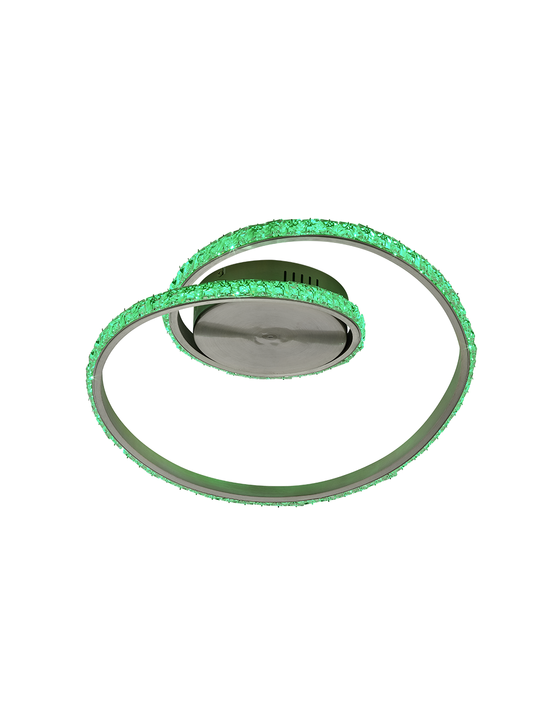 Plafoniera Moderna Rubin Led Deinable RGB Effetto CristalØ45 cm Trio Lighting