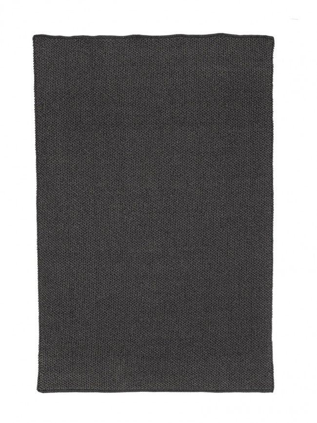 Grauer Outdoor-Teppich aus handgefertigter Kunstfaser 170x240
