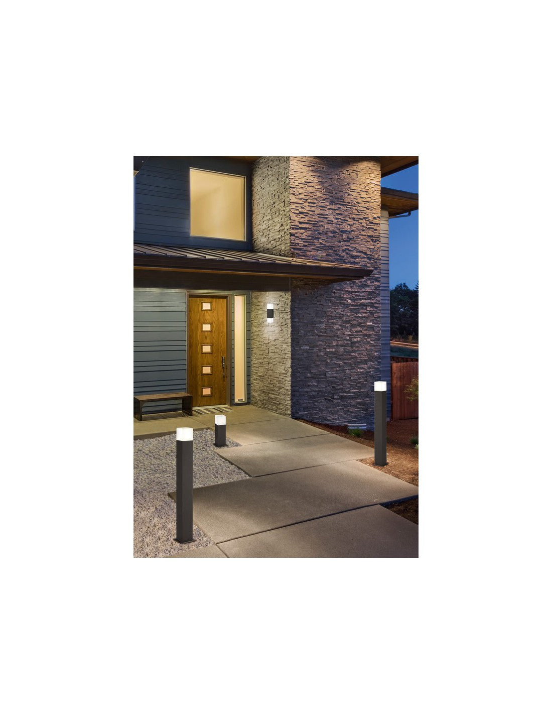 Außenwandleuchte Double Led Hudson Anthrazit Trio Lighting