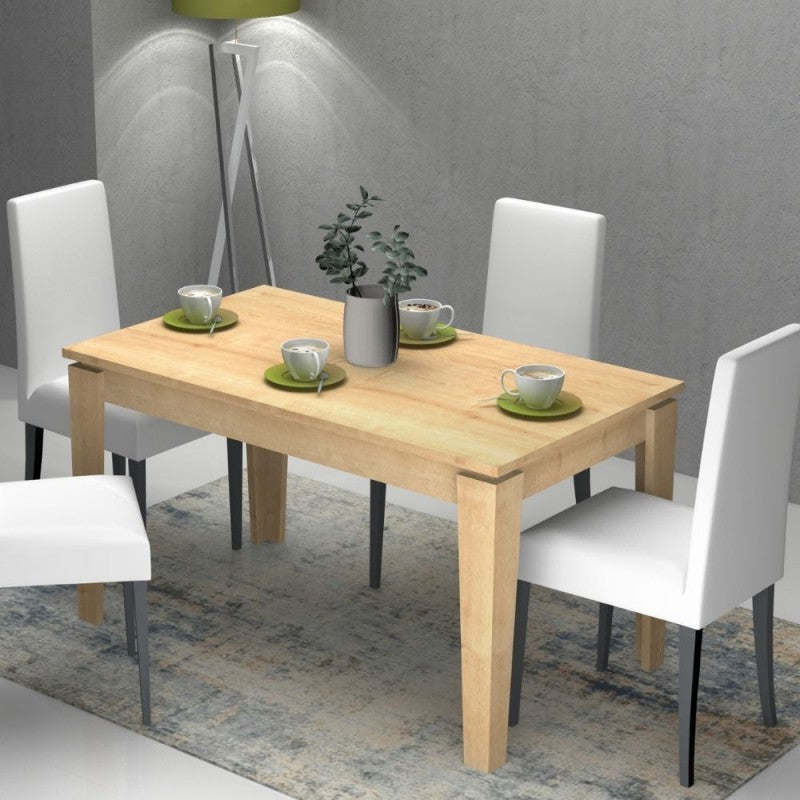 Ausziehbarer Tisch Eiche MEGARON 120-160X80 cm
