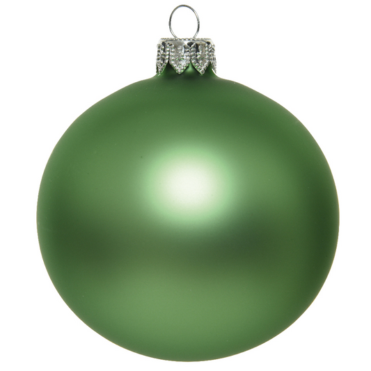 Weihnachtskugel Mistel grün matt Ø10