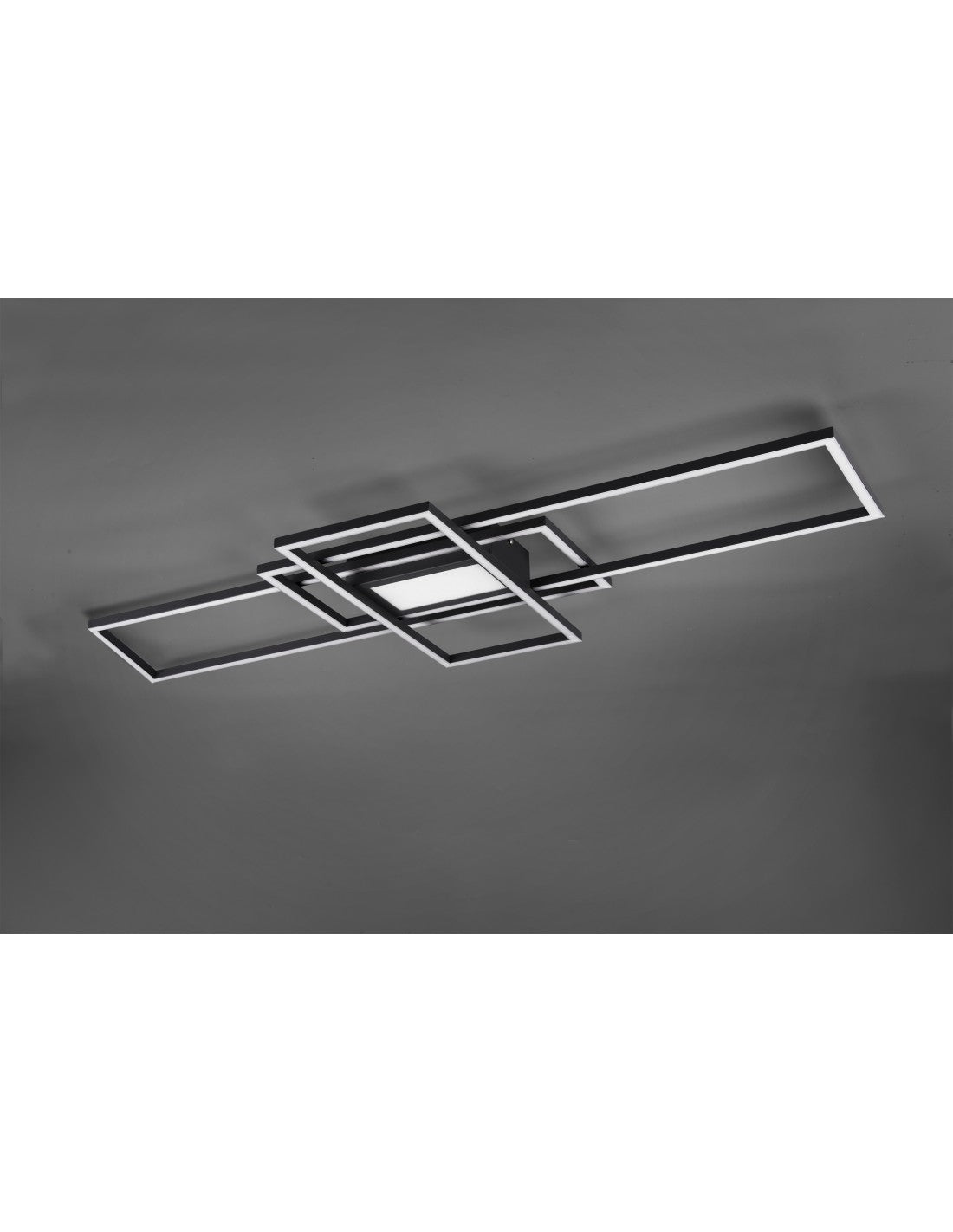 Irvine Deckenleuchte 3 Rechtecke LED 60w Anthrazit L105 cm Dimmbar Trio Lighting