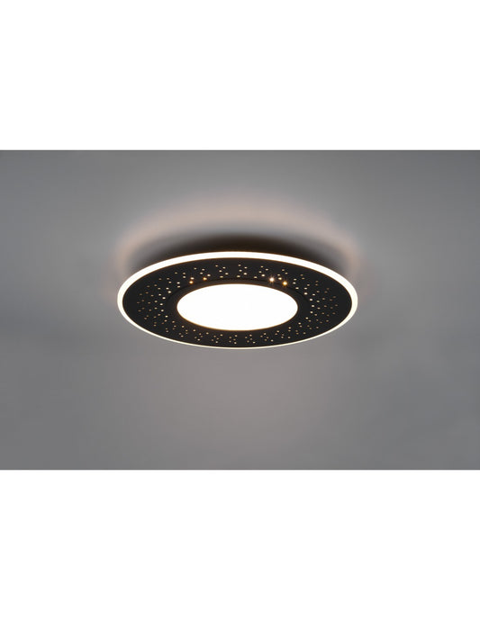 Moderne Deckenleuchte Verus Black Led Dimmer 44w Trio Lighting
