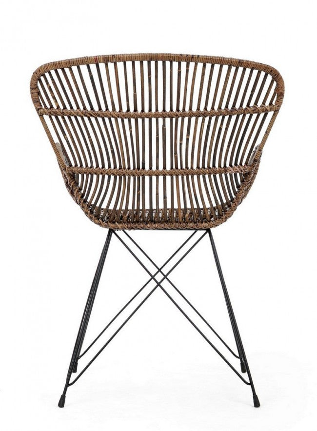 Rustische Polytrona in Naturfasern, Ventrus Croco