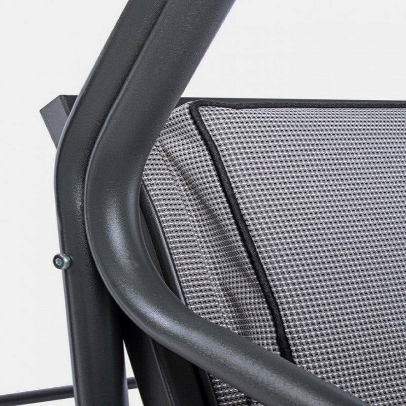 Stahlschaukel drei Plätze Anthrazit GRÜN 190x120x h185 cm