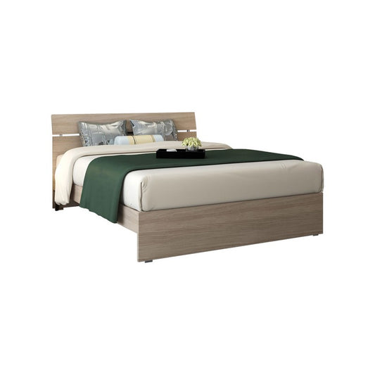 Doppelbett aus Holz für Schlafzimmer in Ulmenfarbe 200x171xH 98 cm