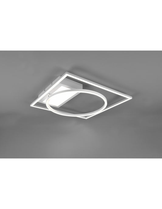 Deckenleuchte Downey Led 34w Weiß L64 cm dimmbare Trio Beleuchtung
