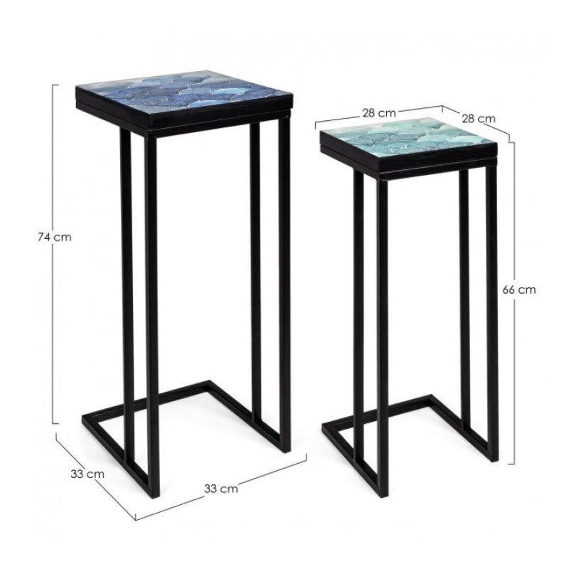 Set moderne Couchtische Industrie Dekor pz 2