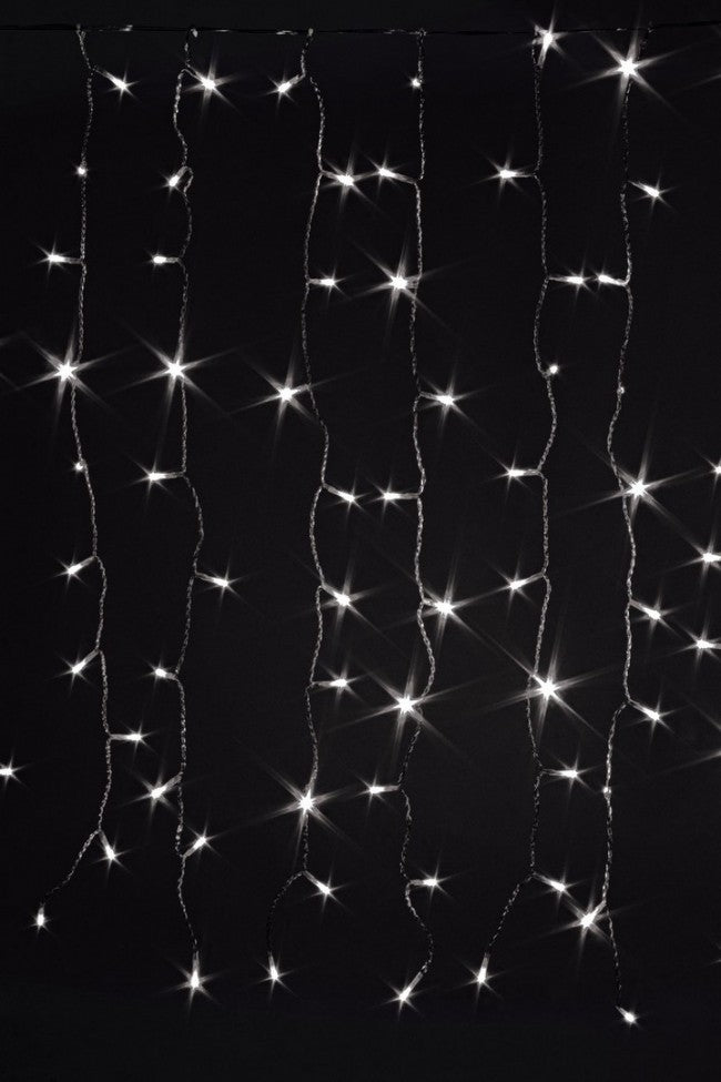 6x 400L Weißer Vorhang 5mm Faden TR 4x1m IP44