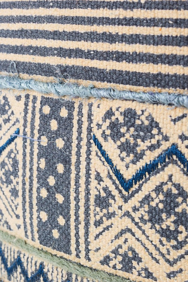 Ethnische Stil Baumwollpuff TILAK Schnorchel Durchmesser 50x h35 cm