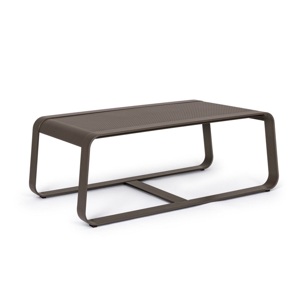 Couchtisch aus Aluminium im Industriestil, 105 x 62 cm