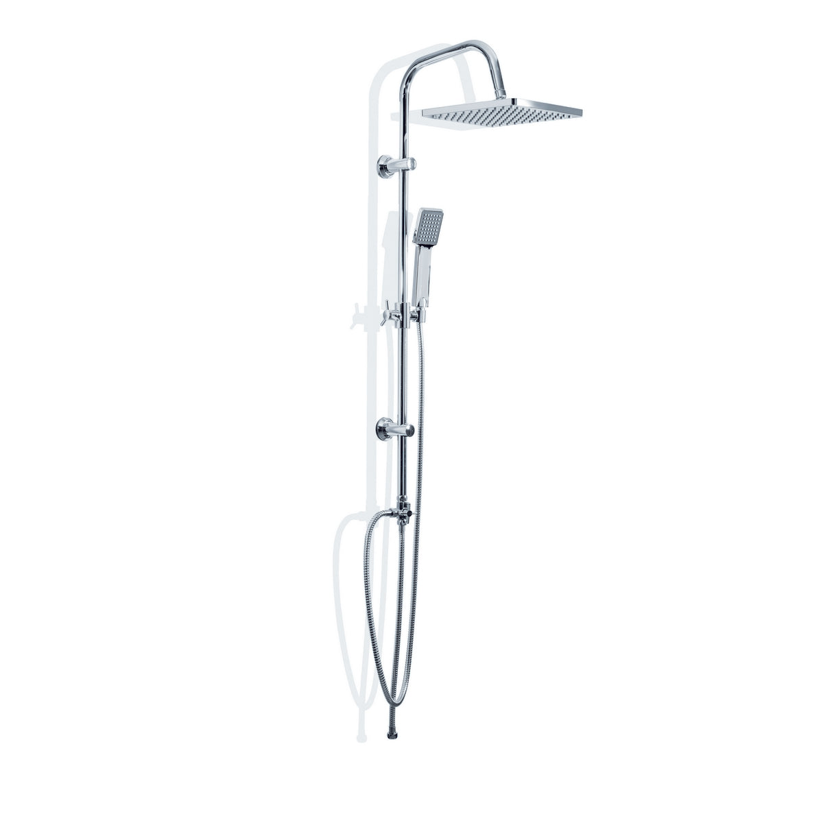 Mix quadratischer Chromstahlriegel 1 Strahl