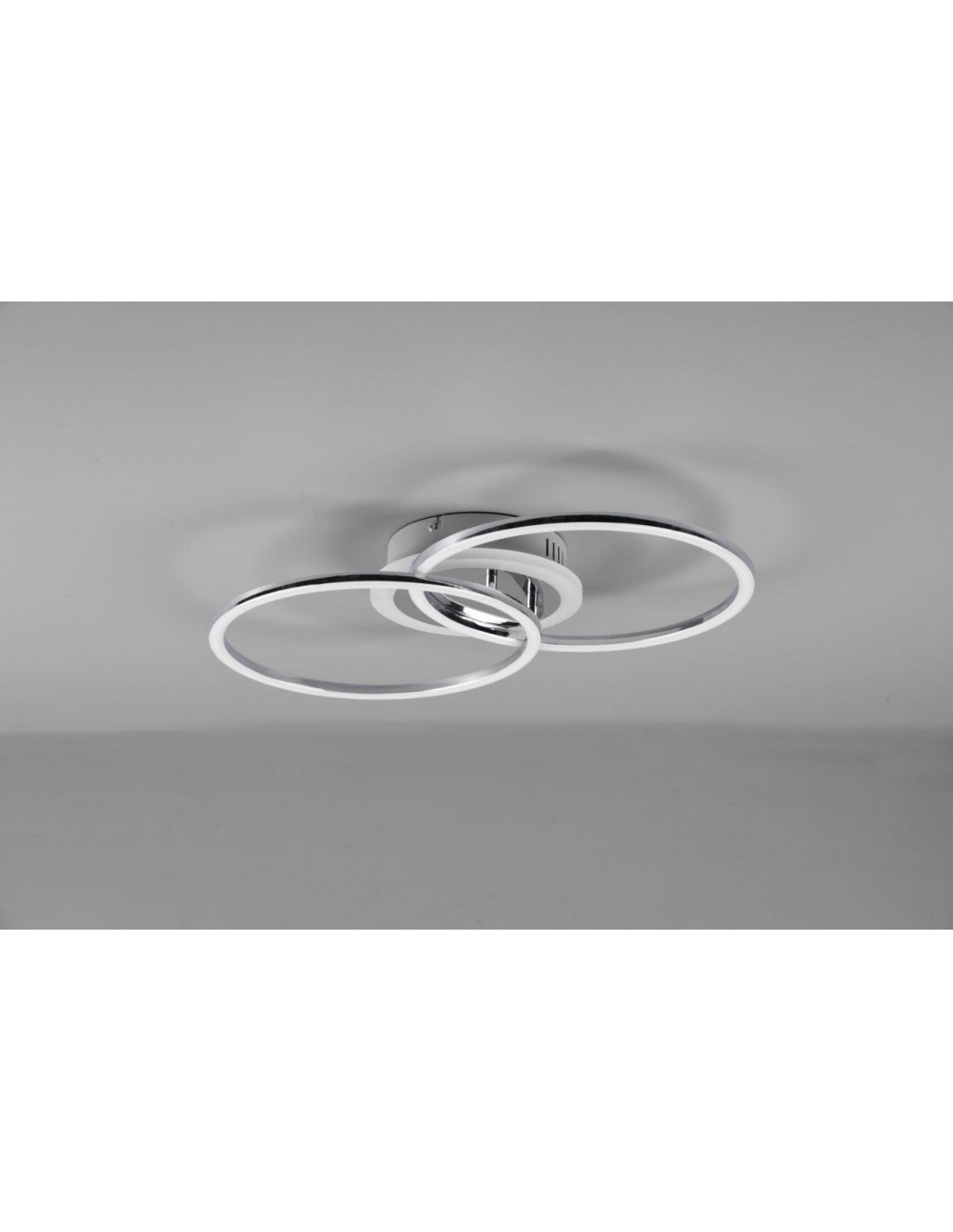 Deckenleuchte Circles Chrome Led 4000k Dimmer Venida Trio Lighting