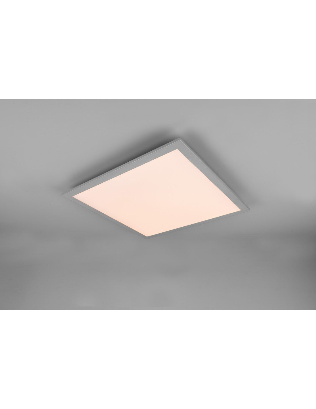 Quadratische Deckenleuchte Gamma Aluminium LED Multifunktion 45x45 cm Trio Lighting