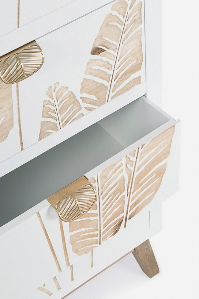 Kommode Folium mit 5 Schubladen aus melaminharzbeschichtetem Holz
