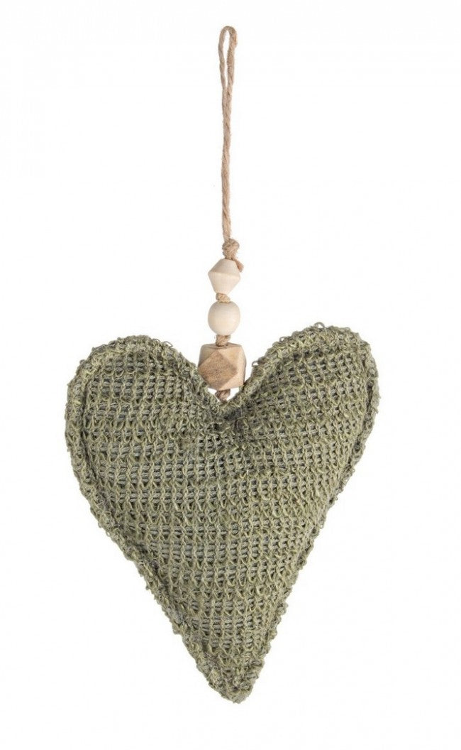 12x Anhänger Nora Green Heart