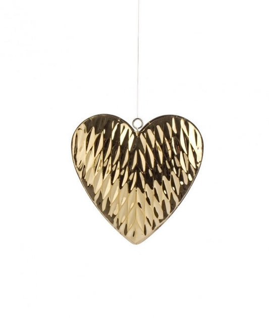 8x Cuore Gold Plated Anhänger s