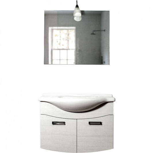 Hänge-Badezimmerschrank Iris Cm. 85 Weiße Portuna