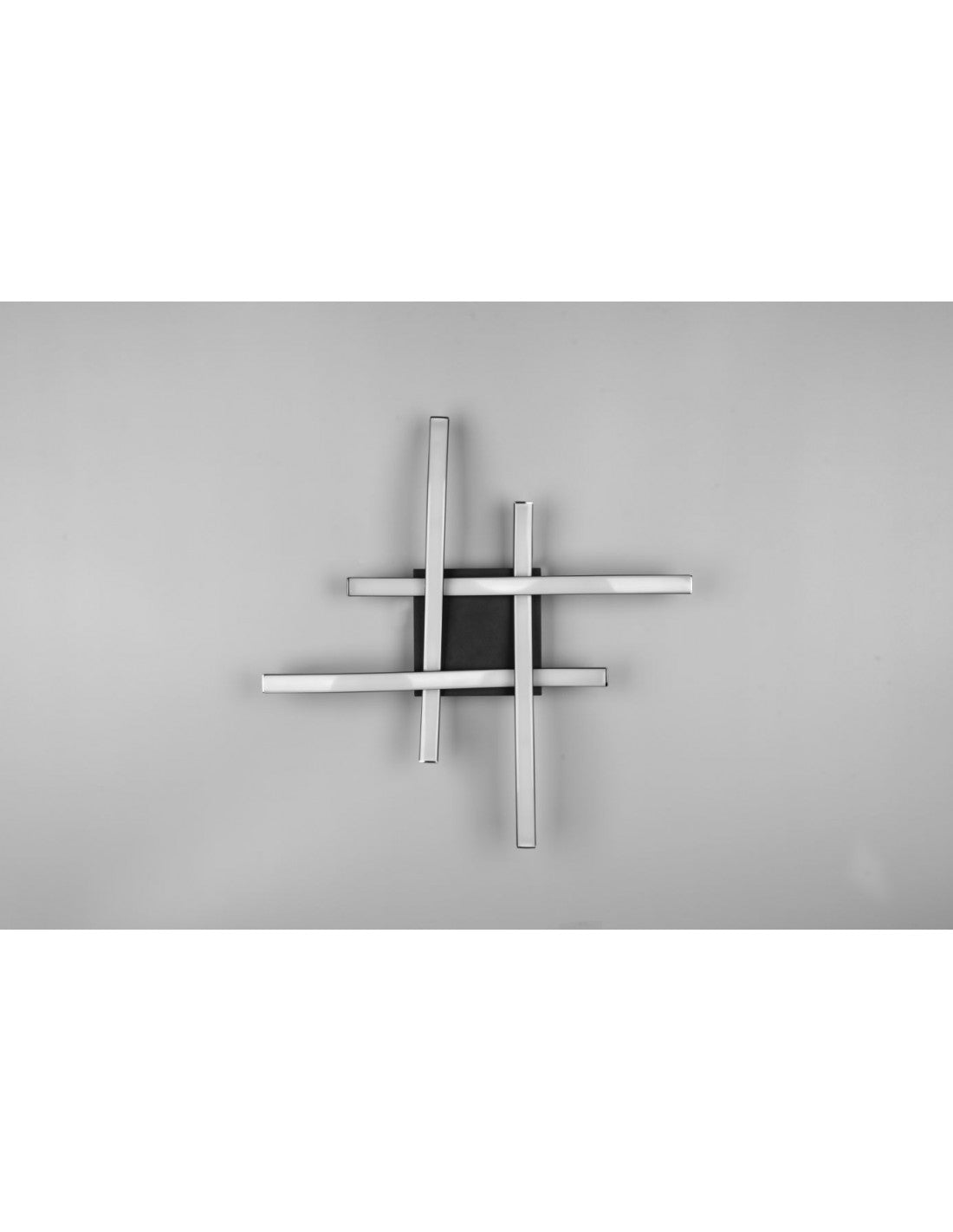 Moderne Route Black Deckenleuchte 4 LED-Stäbe 4000k Trio-Beleuchtung